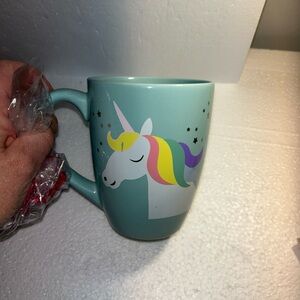 Unicorn Mug - Multicolor on Teal